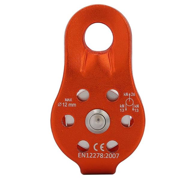cords, slings and webbing 26kn aluminium alloy heavy duty single swivel rope pulley block for 12mm fixed rock climbing cavern
cords, slings and webbing 26kn aluminium alloy heavy duty single swivel rope pulley block for 12mm fixed rock climbing cavern