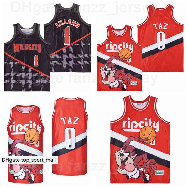 men moive wildcats high school 0 ripcity taz jersey 1 damian lillard basketball hiphop breathable red black team color hip hop pure cotton s
men moive wildcats high school 0 ripcity taz jersey 1 damian lillard basketball hiphop breathable red black team color hip hop pure cotton s