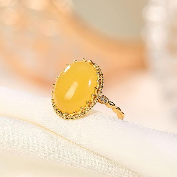 cluster rings elegant classical beauty natural amber s925 sterling silver yellow beeswax ring opening women fine jewelry k0081, Golden;silver
cluster rings elegant classical beauty natural amber s925 sterling silver yellow beeswax ring opening women fine jewelry k0081, Golden;silver