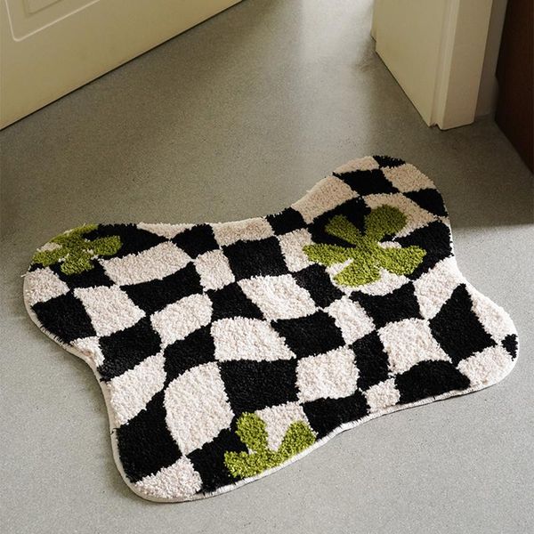 carpets irregular grids bathroom mat soft fluffy entrance carpet area floor pad doormat bedroom aesthetic home room decor 55x70cm
carpets irregular grids bathroom mat soft fluffy entrance carpet area floor pad doormat bedroom aesthetic home room decor 55x70cm