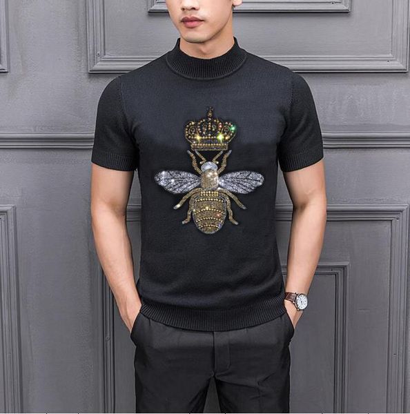 2022 winter casual men's sweater o-neck rhinestones slim fit knittwear mens sweaters pullovers pullover men pull homme, White;black
2022 winter casual men's sweater o-neck rhinestones slim fit knittwear mens sweaters pullovers pullover men pull homme, White;black