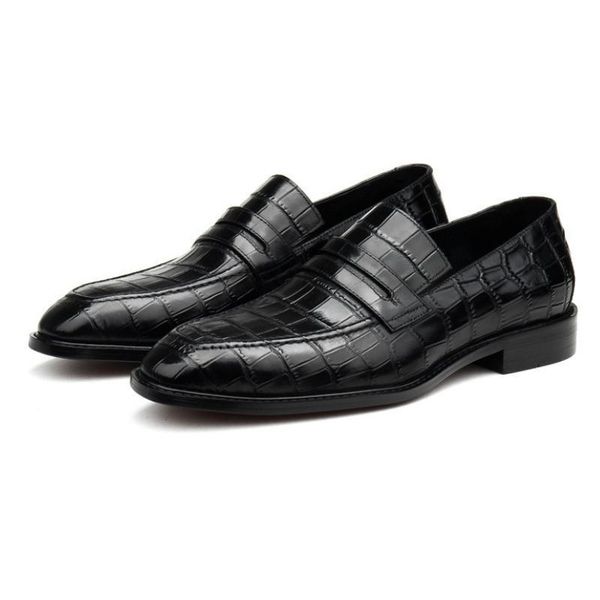 dress shoes quality embossed leather men business office work men's wedding slip-on male man big yards 45, Black
dress shoes quality embossed leather men business office work men's wedding slip-on male man big yards 45, Black