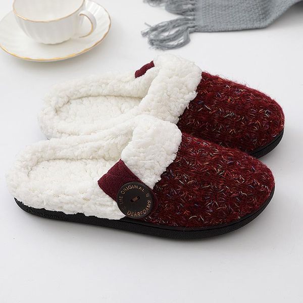 slippers winter women home warm woman non-slip cotton wool knitted femal rubber sole thicken, Black
slippers winter women home warm woman non-slip cotton wool knitted femal rubber sole thicken, Black