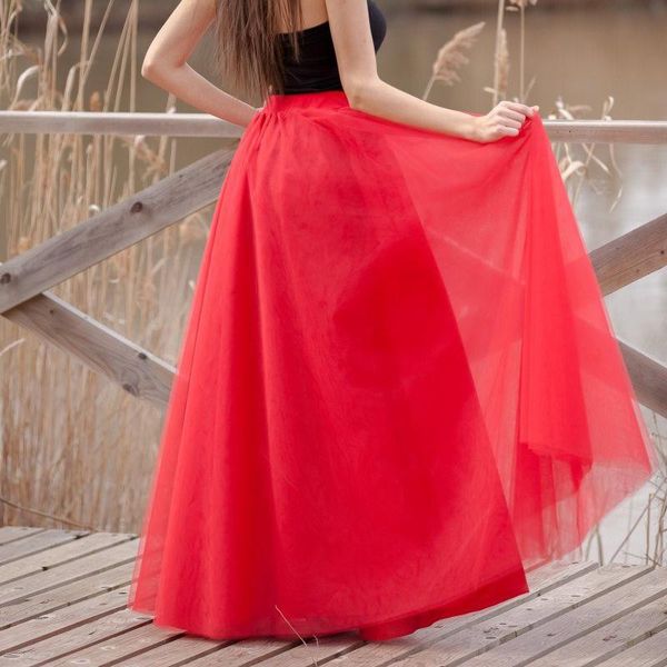 skirts custom red long tulle skirt chic secret puff maxi tutu womens draped fashion female saia jupe faldas 5xl, Black
skirts custom red long tulle skirt chic secret puff maxi tutu womens draped fashion female saia jupe faldas 5xl, Black
