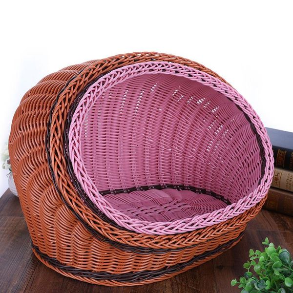 rattan plait pet kennel dog kennel cat summer durable rattan can be taken apart to wash the pet
rattan plait pet kennel dog kennel cat summer durable rattan can be taken apart to wash the pet