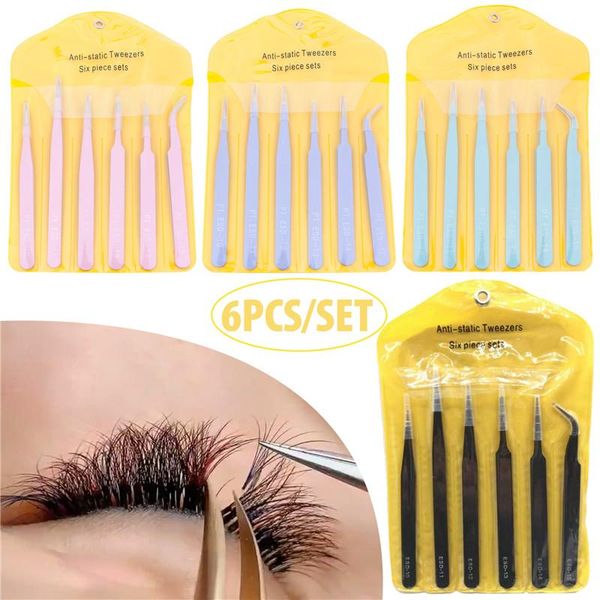 eyebrow tools & stencils 6pcs/set eyelash tweezers kit esd precision antistatic tip curved straight multifunctional stainless steel repair t
eyebrow tools & stencils 6pcs/set eyelash tweezers kit esd precision antistatic tip curved straight multifunctional stainless steel repair t