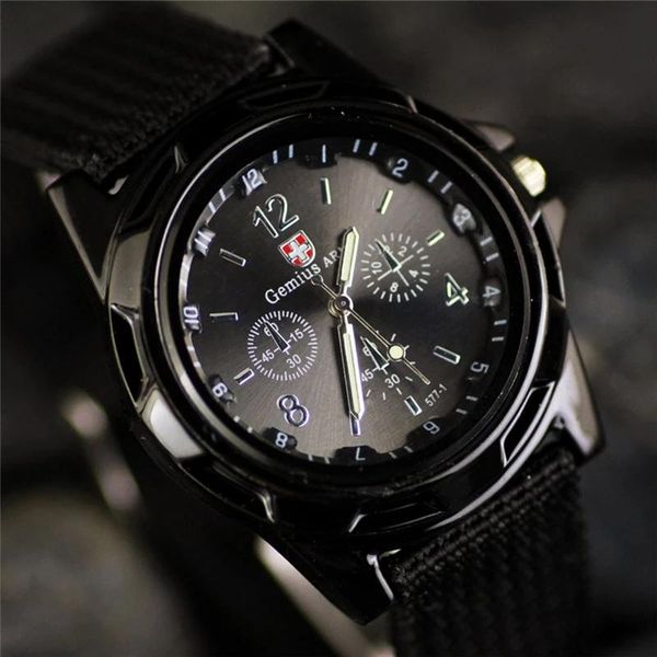 wristwatches reloj hombre men 's fashion sports brand military canvas quartz watches outdoor wristwatch zegarki meskie, Slivery;brown
wristwatches reloj hombre men 's fashion sports brand military canvas quartz watches outdoor wristwatch zegarki meskie, Slivery;brown