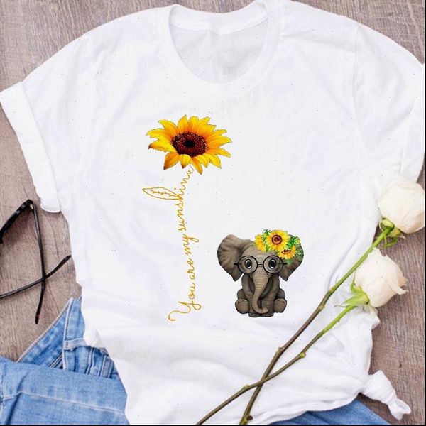 women graphic cartoon elephant floral kawaii fashion print clothing 90s clothes lady tees female t shirt womens t shirt, White
women graphic cartoon elephant floral kawaii fashion print clothing 90s clothes lady tees female t shirt womens t shirt, White