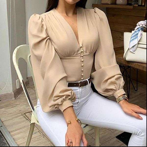 vintage blouses woman v neck black button lantern long sleeve slim spring elegant lady office shirt blusas lx245, White
vintage blouses woman v neck black button lantern long sleeve slim spring elegant lady office shirt blusas lx245, White