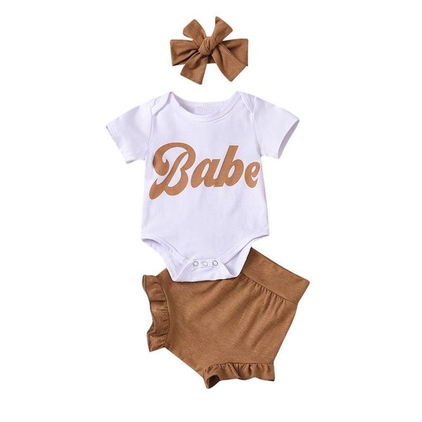 clothing sets 3-18 months born infant baby girls letter print clothes romper pants hairband 1047 bows climbing suit outfits set, White
clothing sets 3-18 months born infant baby girls letter print clothes romper pants hairband 1047 bows climbing suit outfits set, White