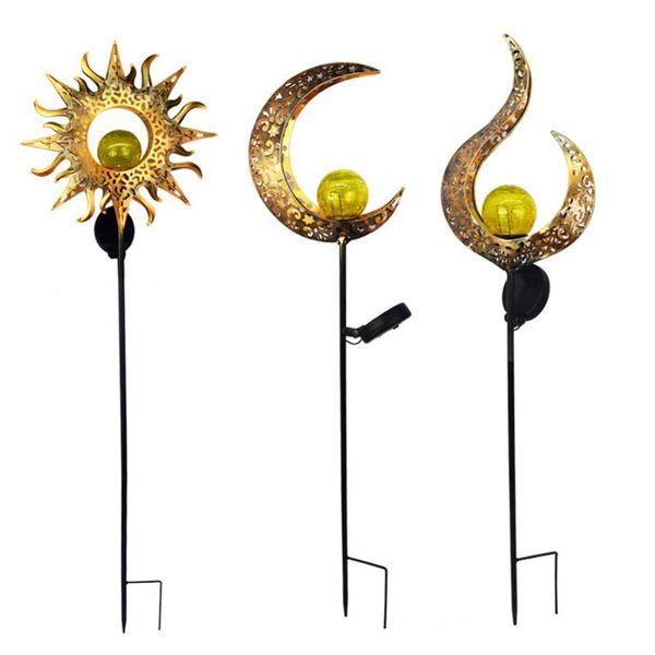 solar lamps led light metallic gold hollow moon sun outdoor garden lawn stakes yard art for home courtyard decoration
solar lamps led light metallic gold hollow moon sun outdoor garden lawn stakes yard art for home courtyard decoration