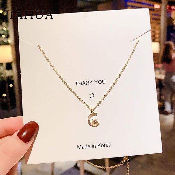 pendant necklaces 1pcs vintage titanium steel copper zircon necklace for women girls stars and moon chain choker jewelry accessories gifts, Silver
pendant necklaces 1pcs vintage titanium steel copper zircon necklace for women girls stars and moon chain choker jewelry accessories gifts, Silver