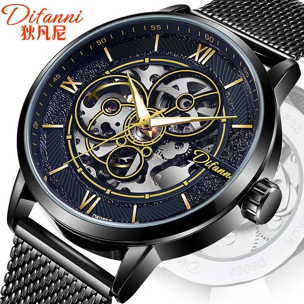 wristwatches difanni men's automatic watch skeleton 2021 luxury brand stainless steel mesh strap mechanical watches mens horloges manne, Slivery;brown
wristwatches difanni men's automatic watch skeleton 2021 luxury brand stainless steel mesh strap mechanical watches mens horloges manne, Slivery;brown