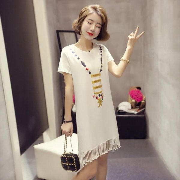 maternity & tees summer pregnancy clothes t shirt short sleeve print dress funny pregnant long tee plus size, White
maternity & tees summer pregnancy clothes t shirt short sleeve print dress funny pregnant long tee plus size, White