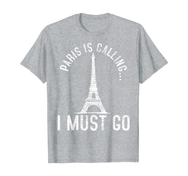 paris is calling and i must go france europe souvenir gift t-shirt, White;black
paris is calling and i must go france europe souvenir gift t-shirt, White;black