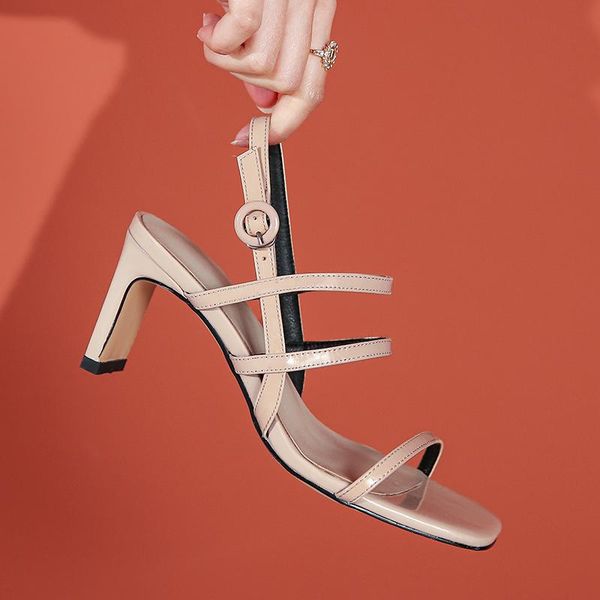 dress shoes buckle sandals high heels night club elegant ladies genuine leather est fashion woman, Black
dress shoes buckle sandals high heels night club elegant ladies genuine leather est fashion woman, Black