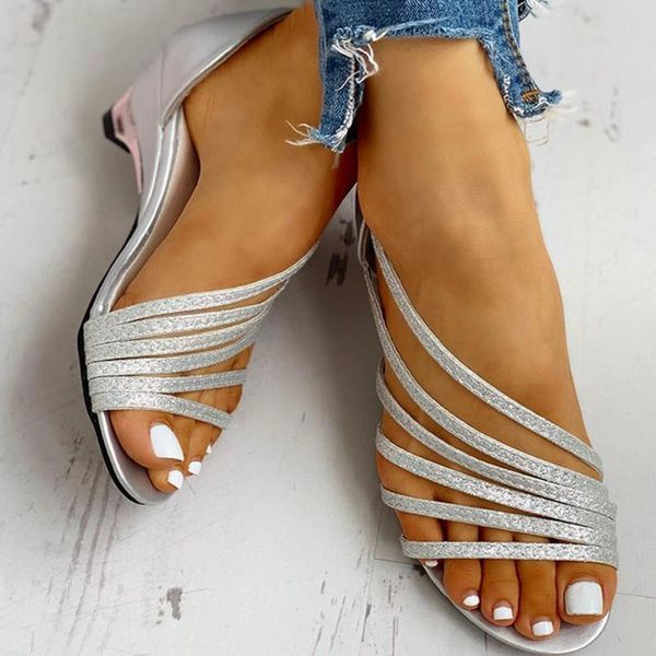wdhkun 2021 new wholesale wedge med heel sandals leisure bling summer slip on gladiator casual women shoes woman, Black
wdhkun 2021 new wholesale wedge med heel sandals leisure bling summer slip on gladiator casual women shoes woman, Black