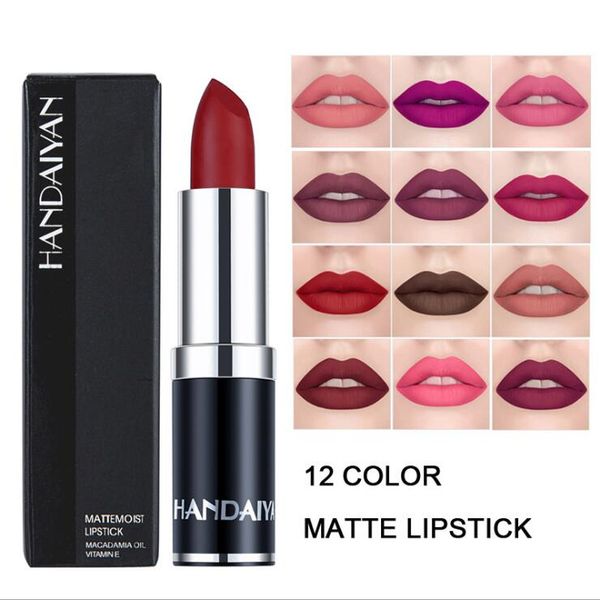 handaiyan 12colors waterproof long lasting matte lipstick lip gloss cosmetic velvet make up maquillage
handaiyan 12colors waterproof long lasting matte lipstick lip gloss cosmetic velvet make up maquillage