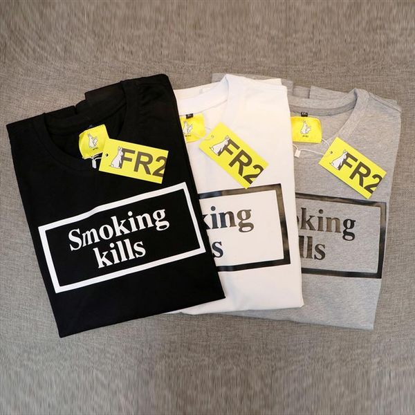 fr2 smoking kills highest mens t shirts quality street and women simple, White;black
fr2 smoking kills highest mens t shirts quality street and women simple, White;black