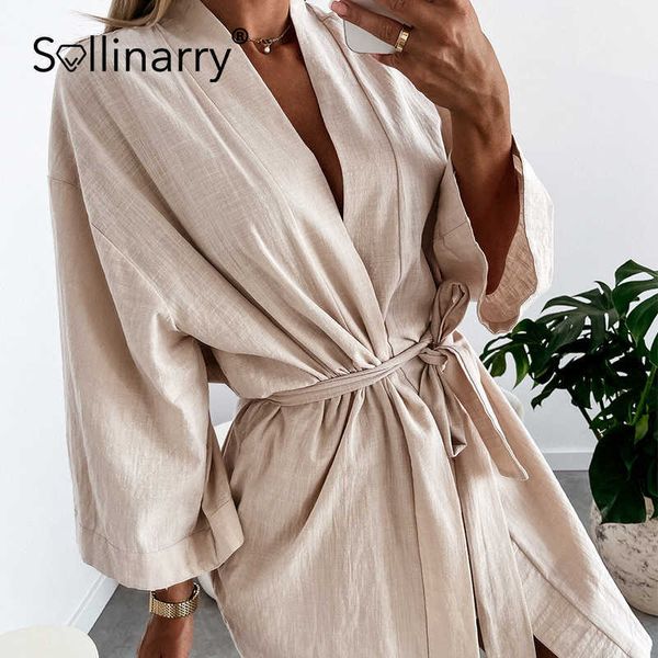 sollinarry autumn cotton casual lace up women dresses v-neck solid a-line belt dress regular full sleeves female mini dress 210709, Black;gray
sollinarry autumn cotton casual lace up women dresses v-neck solid a-line belt dress regular full sleeves female mini dress 210709, Black;gray