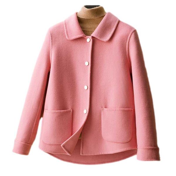 women's wool & blends short solid double sided 100% jacket women single breasted elegant overcoat 2021 winter coat casual clothes outer, Black
women's wool & blends short solid double sided 100% jacket women single breasted elegant overcoat 2021 winter coat casual clothes outer, Black