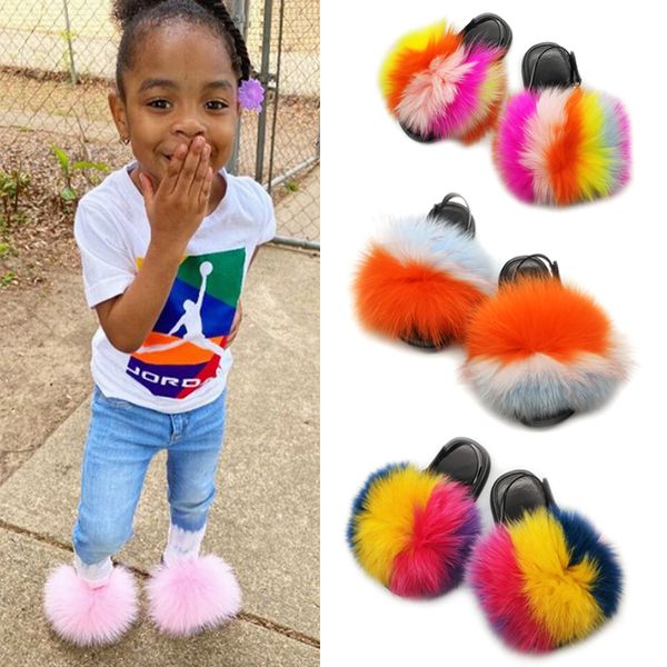 baby fur slides kids real fox fur slippers plush fluffy children fur flip flops fashion baby girl heel strap toddler shoes, Black
baby fur slides kids real fox fur slippers plush fluffy children fur flip flops fashion baby girl heel strap toddler shoes, Black