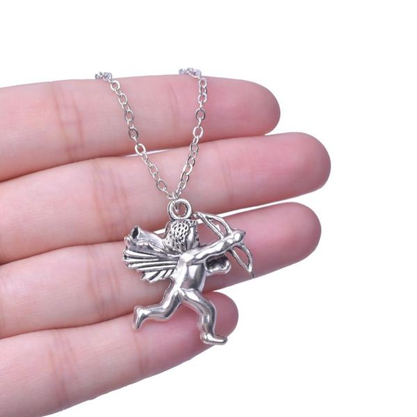 pendant necklaces punk gothic holy cupid arrow angel fairy for women chain choker couples valentine day gift jewelry, Silver
pendant necklaces punk gothic holy cupid arrow angel fairy for women chain choker couples valentine day gift jewelry, Silver