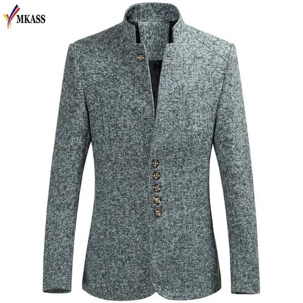men's suits & blazers autumn solid casual men long sleeve stand collar button plus size 5xl 6xl, White;black
men's suits & blazers autumn solid casual men long sleeve stand collar button plus size 5xl 6xl, White;black
