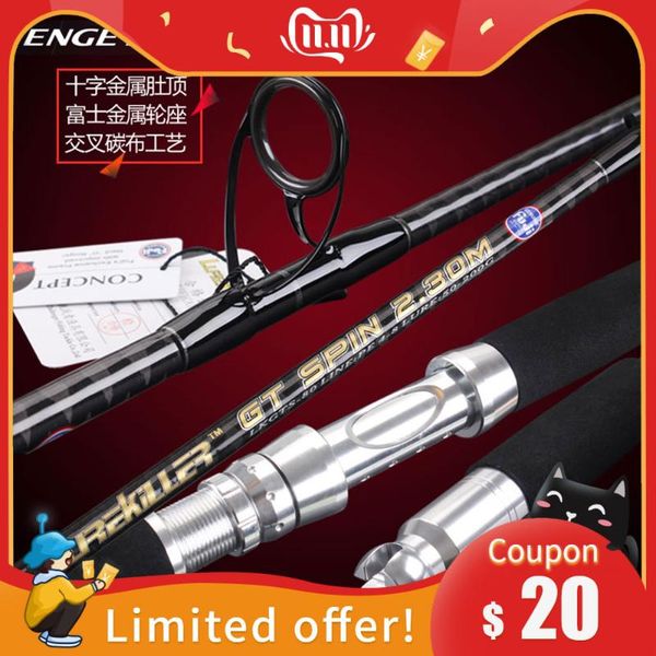 boat fishing rods lurekiller rod fuji guide gt popping 2.3m 2 section cross power carbon sea pole
boat fishing rods lurekiller rod fuji guide gt popping 2.3m 2 section cross power carbon sea pole