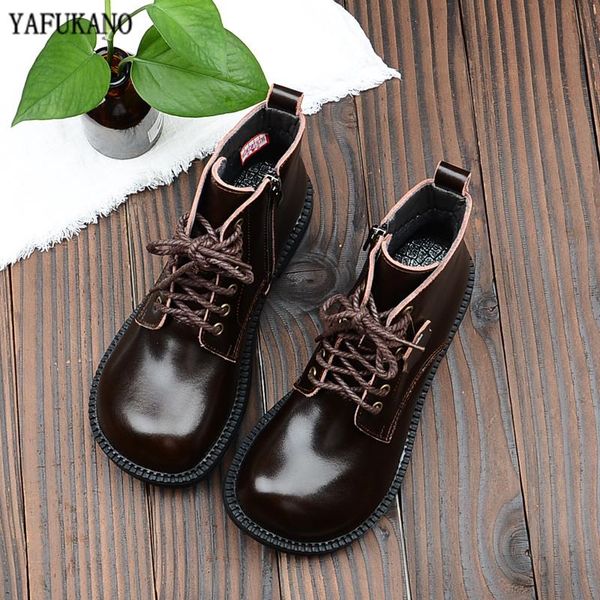 boots japanese genuine leather british style chunky heel literary retro short winter plus velvet warm ankle, Black
boots japanese genuine leather british style chunky heel literary retro short winter plus velvet warm ankle, Black