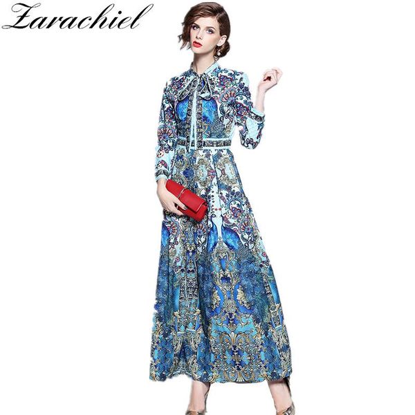casual dresses maxi dress women vintage flower print 2021 fall work slim runway bow tie collar long sleeve robe femme, Black;gray
casual dresses maxi dress women vintage flower print 2021 fall work slim runway bow tie collar long sleeve robe femme, Black;gray