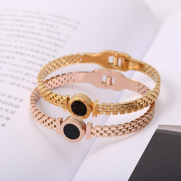 bangle engraved roman digital bracelet black shell with letters 
bangle engraved roman digital bracelet black shell with letters