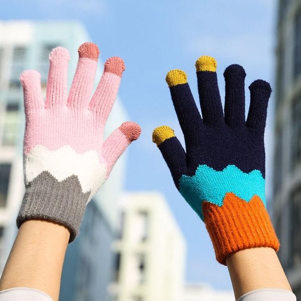 five fingers gloves women' plus velvet wool knitted winter fashion women contrast color warm thick touch screen skiing, Blue;gray
five fingers gloves women' plus velvet wool knitted winter fashion women contrast color warm thick touch screen skiing, Blue;gray