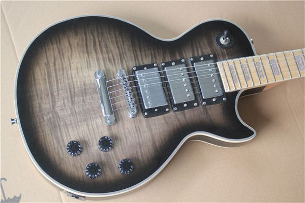 electric guitar, ebony fingerboard, 3 pickups, transparent black flame maple electric guitar guitars guitarra
electric guitar, ebony fingerboard, 3 pickups, transparent black flame maple electric guitar guitars guitarra