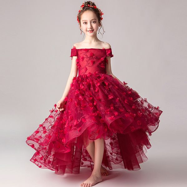 Flower Girl Wedding Net Yarn Applique One Shoulder Communion Evening Dress 2-10 Years Old Girl Princess Birthday Prom Communion
Flower Girl Wedding Net Yarn Applique One Shoulder Communion Evening Dress 2-10 Years Old Girl Princess Birthday Prom Communion