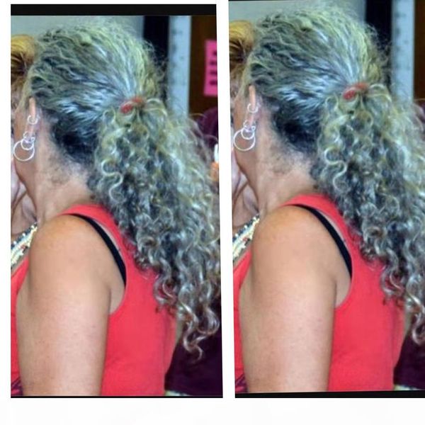 silver grey wavy curly ponytail 22inch 1pcs drawstring ponytail hairpiece gray hair extension natural highlights dyed 120g 140g, Black
silver grey wavy curly ponytail 22inch 1pcs drawstring ponytail hairpiece gray hair extension natural highlights dyed 120g 140g, Black