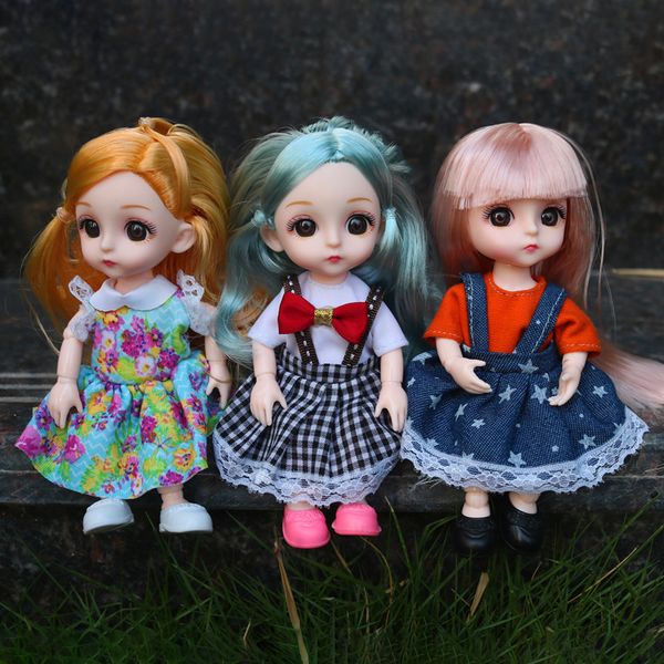 BJD 16CM Doll 13 Movable Joints Casual Fashion Princess Clothes Suit Accessories Nude Decoration Multicolor Hair Girl Gift Toy
BJD 16CM Doll 13 Movable Joints Casual Fashion Princess Clothes Suit Accessories Nude Decoration Multicolor Hair Girl Gift Toy