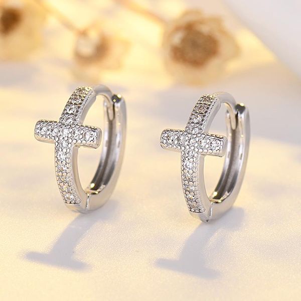 hoop & huggie charm female white zircon earrings rose gold silver color wedding trendy cross crystal stone for women, Golden;silver
hoop & huggie charm female white zircon earrings rose gold silver color wedding trendy cross crystal stone for women, Golden;silver