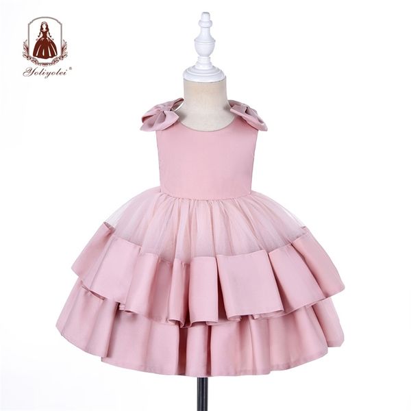 yoliyolei ball gown girl dress with bow princess dresses holidays wedding kids children summer clothing for 2-5 years old 210303, Red;yellow
yoliyolei ball gown girl dress with bow princess dresses holidays wedding kids children summer clothing for 2-5 years old 210303, Red;yellow