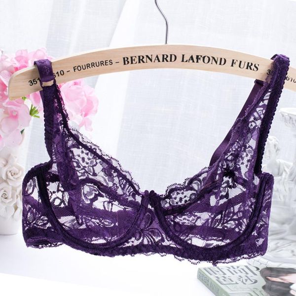 women ultra-thin bra lace gauze bra push up 3/4 cup hook-and- eye breathable lingerie underwear ropa interior, Red;black
women ultra-thin bra lace gauze bra push up 3/4 cup hook-and- eye breathable lingerie underwear ropa interior, Red;black