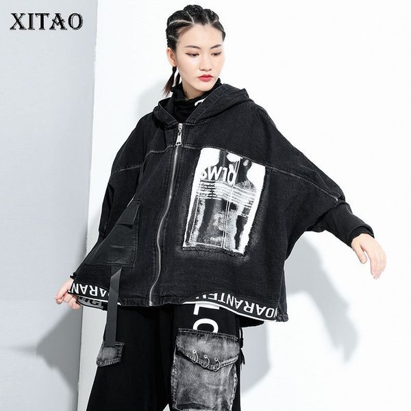 xitao letter patchwork jacket women loose fashion personality all match zipper new autumn hooded women clothes zp3267 201013, Black;brown
xitao letter patchwork jacket women loose fashion personality all match zipper new autumn hooded women clothes zp3267 201013, Black;brown