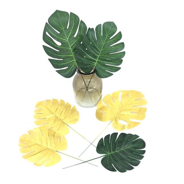 decorative flowers & wreaths 5 pcs/lot artificial leaves for home decor faux plants palm plantas artificiales para garden decoration 
decorative flowers & wreaths 5 pcs/lot artificial leaves for home decor faux plants palm plantas artificiales para garden decoration
