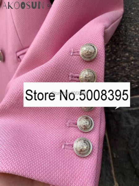 women's suits & blazers rose pink blaze double breasted silver buttons for woman 2021 fashion classic, White;black
women's suits & blazers rose pink blaze double breasted silver buttons for woman 2021 fashion classic, White;black