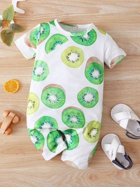 baby kiwifruit print romper she, Blue