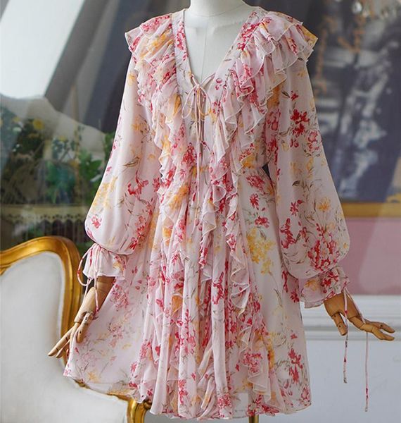 casual dresses fairy chiffon floral falbala ruffle deep v neck long sleeve draw string high waist a line dress bohemian street sweet chic, Black;gray
casual dresses fairy chiffon floral falbala ruffle deep v neck long sleeve draw string high waist a line dress bohemian street sweet chic, Black;gray