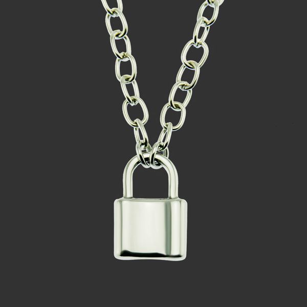 amulet neck pendants ins same personalized simple lock trendy necklace men's and women's nightclub street clavicle chain, Silver
amulet neck pendants ins same personalized simple lock trendy necklace men's and women's nightclub street clavicle chain, Silver