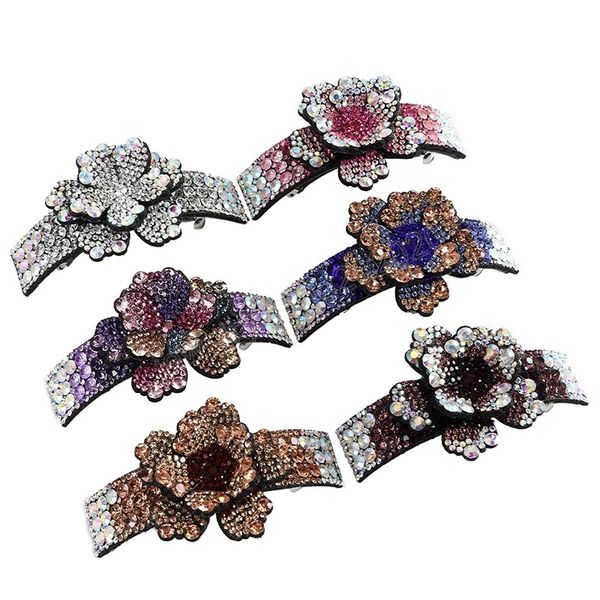women rhinestone spring clip 10cm flower hair clip for lady girls crystal hairpins barrette hair accessories, Golden;silver
women rhinestone spring clip 10cm flower hair clip for lady girls crystal hairpins barrette hair accessories, Golden;silver