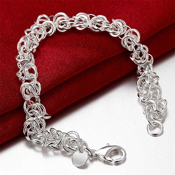 charm bracelets 925 silver circle chain bracelet for woman wedding engagement fashion party jewelry, Golden;silver
charm bracelets 925 silver circle chain bracelet for woman wedding engagement fashion party jewelry, Golden;silver
