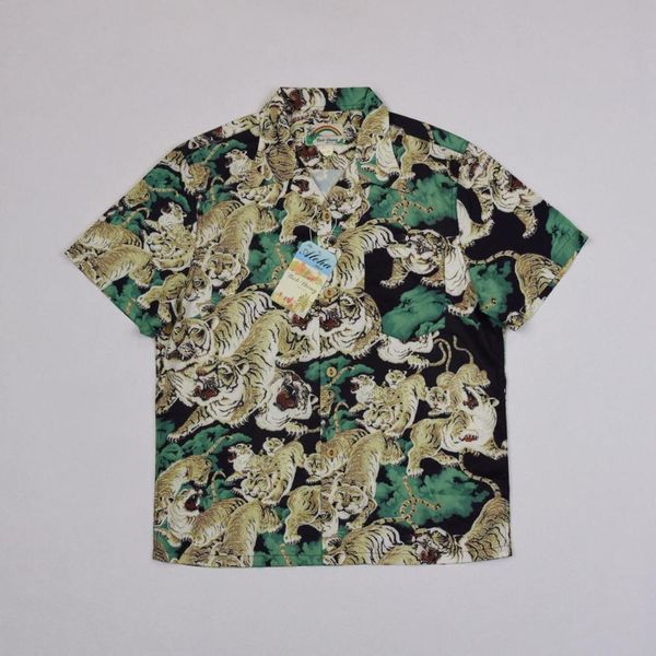 bob dong hundred hawaiian tigers tropical man shirts aloha short sleeve boqj, White
bob dong hundred hawaiian tigers tropical man shirts aloha short sleeve boqj, White