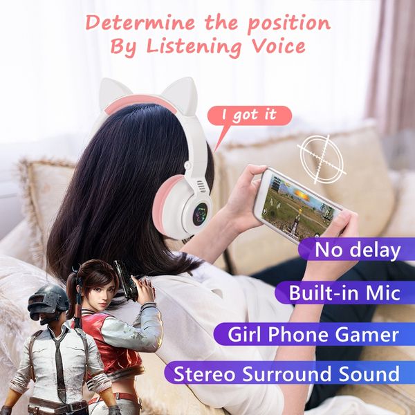 cute cat wireless headphones with mic pink girls led phone gamer bluetooth headsets kids gaming music childrens earphones gift
cute cat wireless headphones with mic pink girls led phone gamer bluetooth headsets kids gaming music childrens earphones gift
